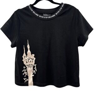 Disney Rapunzel Her Universe Cropped Mesh Women's Shirt Size Medium‎ Tangled